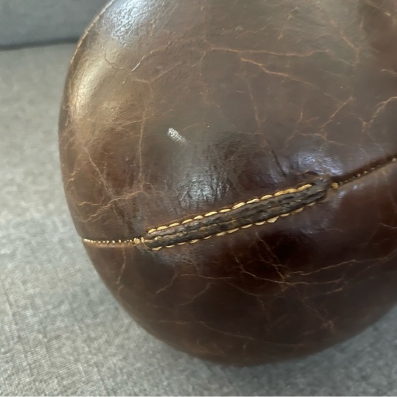 Vintage Leather Decorative Ball - Picture 8 of 8